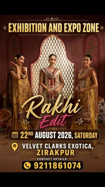 Rakhi Edit — 22 August 2026, Velvet Clarks Exotica, Zirakpur